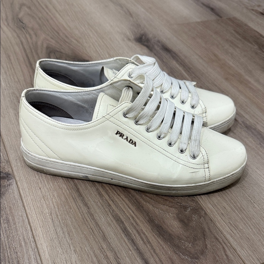 Prada Cream Sneakers